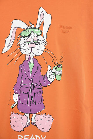 T-shirt BUNNY Oversized con Stampa Grafica