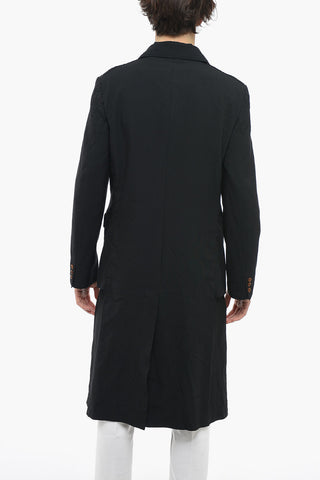 HOMME PLUS Double-layered Coat with Flap Pockets