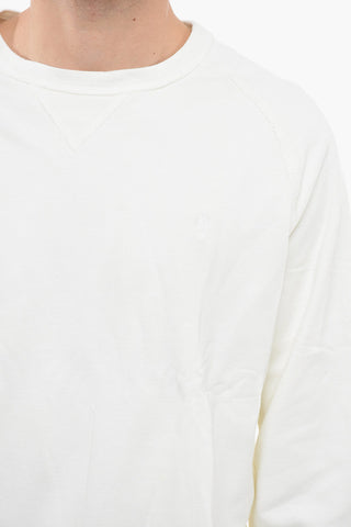T-Shirt a Maniche Lunghe in Cotone con Polsini