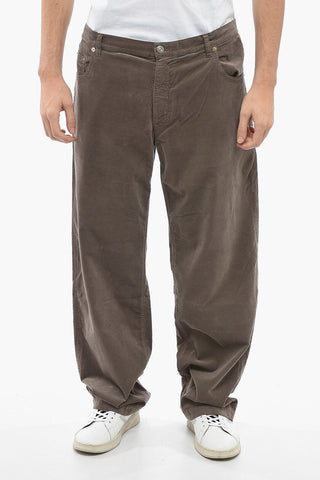 Wide Velevet 5 Pockets Pants