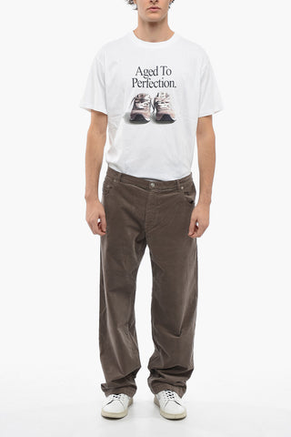 Wide Velevet 5 Pockets Pants