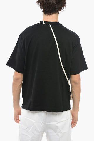 Contrasting Lace Detail T-Shirt