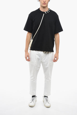 Contrasting Lace Detail T-Shirt