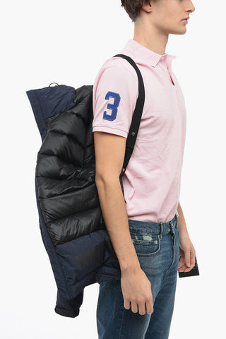 WAVE DYE Multipocketed Down Jacket with Hood