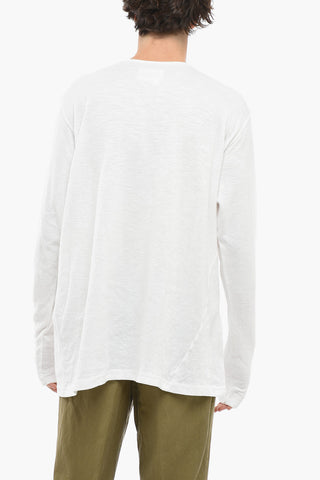 T-shirt a Manica Lunga HENLEY con 3 Bottoni