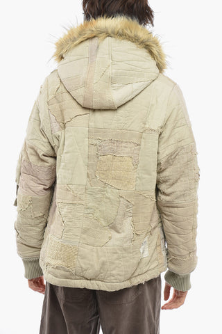 Patchwork Cotton Blend SAGE RETRO Jacket