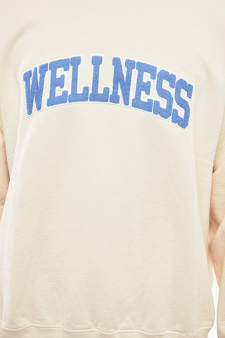 Terry Patch WELLNESS Crew Neck Sweatshirt