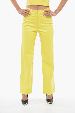 High-Waisted Faux Leather Pants