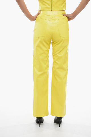 High-Waisted Faux Leather Pants