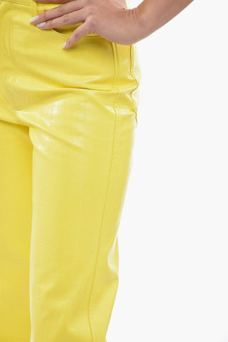 High-Waisted Faux Leather Pants