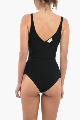 Solid Color Bodysuit with V-Neck