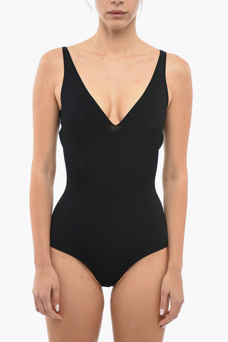 Solid Color Bodysuit with V-Neck
