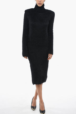 Abito ATTINA in Misto Mohair con Spalle Imbottite