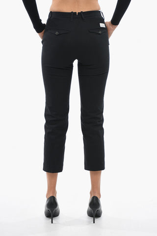 Stretch Cotton Chino Pants with Belt Loops
