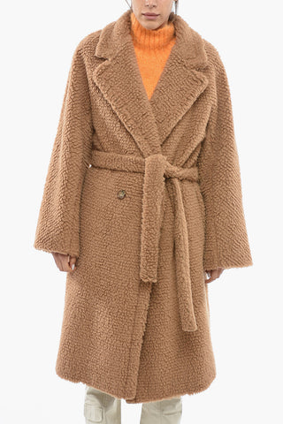 Eco Fur Teddy Coat with Belt