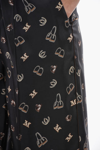 Printed Silk NEBBIA Palazzo Pants