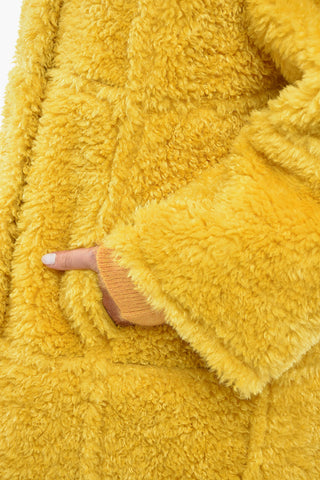 Cappotto Reversibile SAMIRA in Eco-Shearling con Tasche a Filo