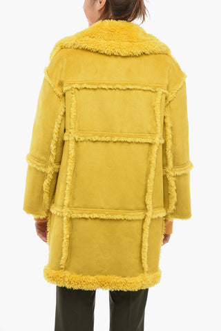 Cappotto Reversibile SAMIRA in Eco-Shearling con Tasche a Filo