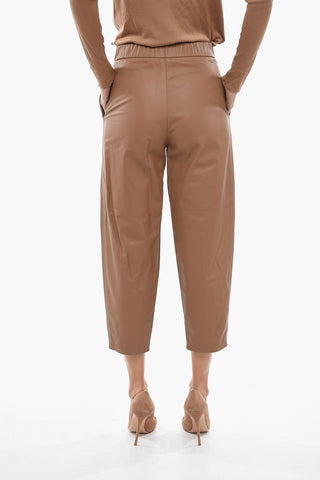 Leather Cropped Trousers