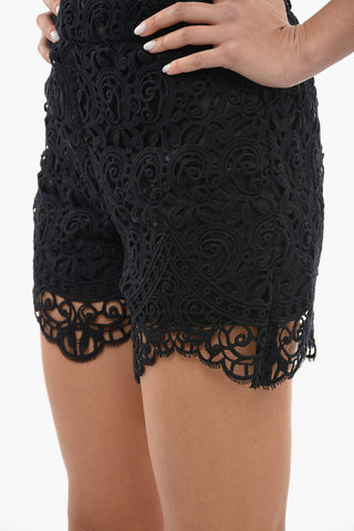 Macramé High Waisted Shorts