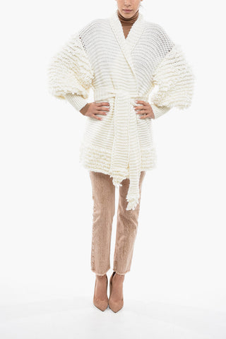 Crochet Maxi Cardigan with Belt