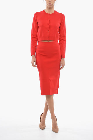 Stretchy Longuette Pencil Skirt