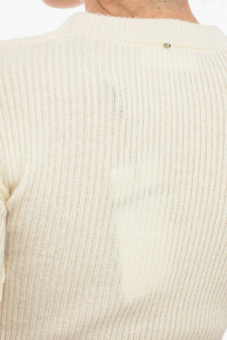 Cashmere Blend Sweater with Removable Turtleneck