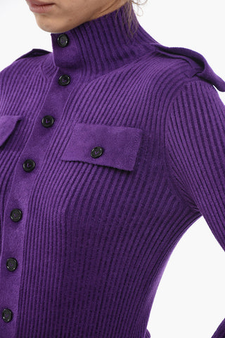 Ribbed Chenille Dress with Utility Pockets