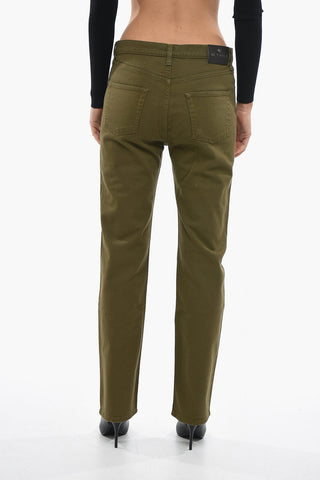 Regular Fit Jeans With Embroidered Paisley Details
