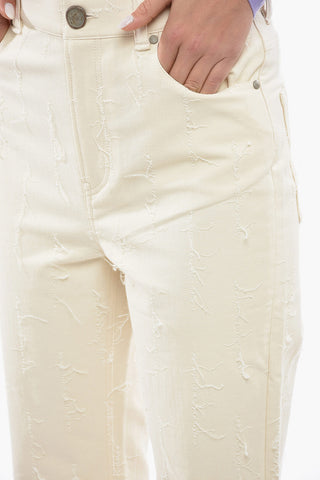Pantaloni 5 Tasche A Vita Alta Regular Fit 