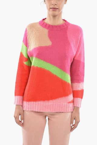 Maglione In Misto Lana Girocollo