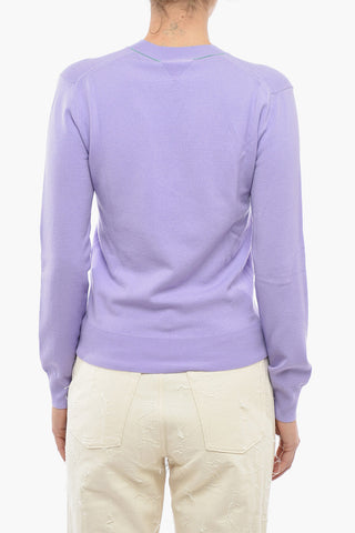 Maglia in Misto Lana con Scollo a V