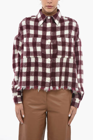 Gun Club Check Fringed Overshirt