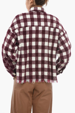 Gun Club Check Fringed Overshirt