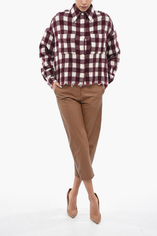 Gun Club Check Fringed Overshirt