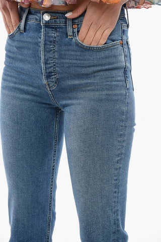High-Waisted Straight Leg 70s STOVE PIPE Jeans 17cm