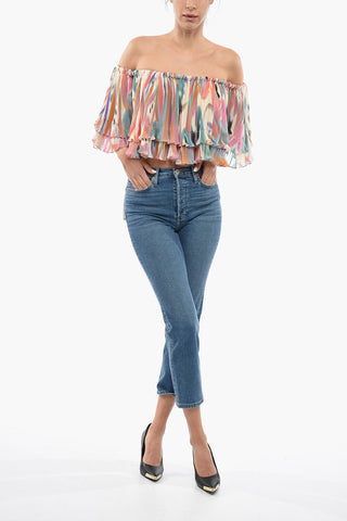High-Waisted Straight Leg 70s STOVE PIPE Jeans 17cm