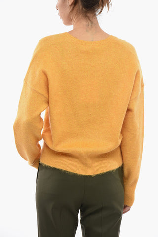 Wool Blend V-neck Pullover