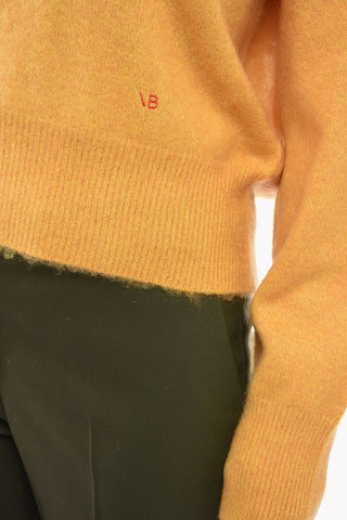 Wool Blend V-neck Pullover