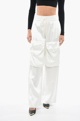 Pantaloni Cargo DUCHESSE In Satin Con Coulisse
