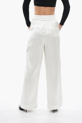 Pantaloni Cargo DUCHESSE In Satin Con Coulisse
