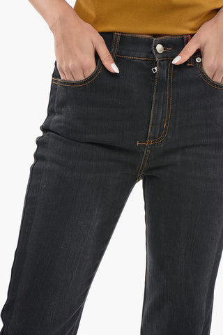 Jeans Boot Cut a Lavaggio Scuro 30cm