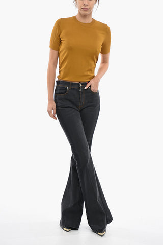 Jeans Boot Cut a Lavaggio Scuro 30cm
