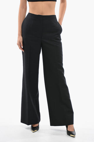 Pantaloni In Lana Loose Fit