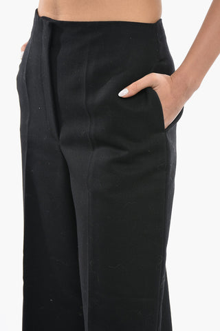 Pantaloni In Lana Loose Fit