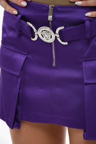 Mini Cargo Skirt With Medusa Buckle