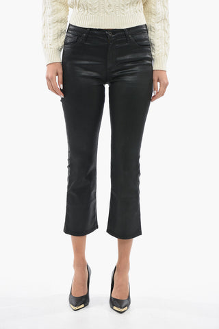 Pantaloni a 5 Tasche in Cotone Spalamato