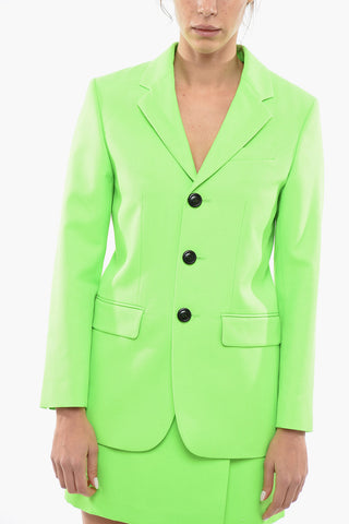 Flip Pockets Single-breasted Blazer