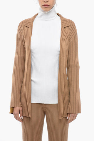 Ribbed Wool Cardigan