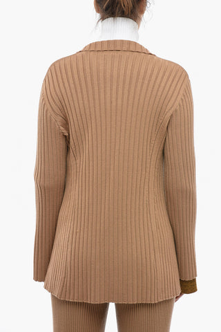 Ribbed Wool Cardigan